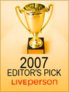 LiveChatDir's Editor's Choice Award 2007